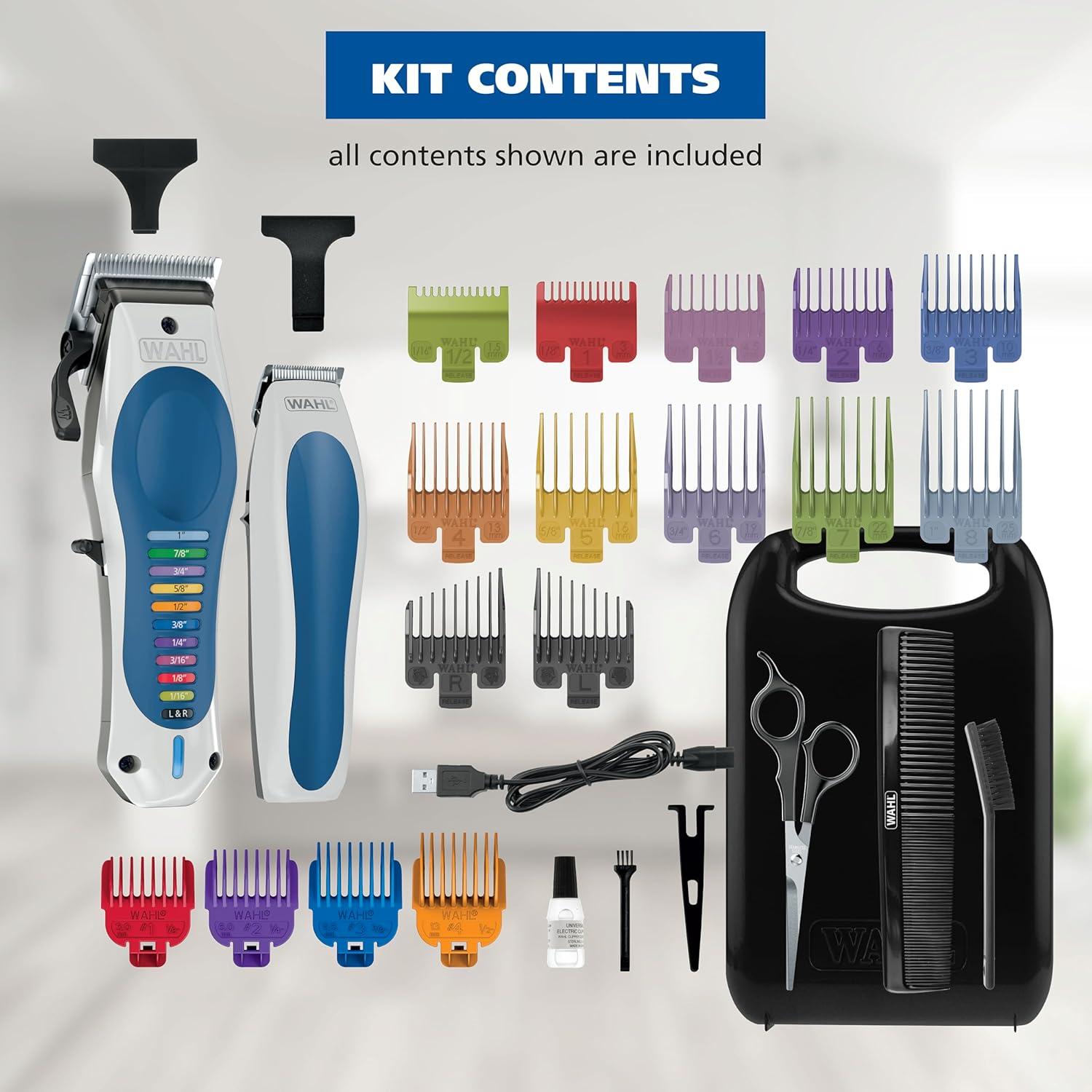 imageWahl Lithium Ion Color Pro Rechargeable Cordless Hair Clippers for Men with Smart Charge Technology and Battery Hair Trimmer for Convenient at Home Haircutting ampamp Touch Ups  Model 3026594
