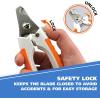 imageWAHL Pet Nail Clipper for Cutting Dog Cat ampamp Animal Claws with Razor Sharp Stainless Steel Blades ampamp Protective Safety Guard Locks for Safe Claw Care  Model 858448