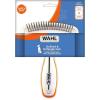 imageWahl 2in1 Combination Double Row Pet Rake with Hair Shedding Blade for Dog or Cat Fur by The Brand Used by Professionals  Model 858424Orange and White