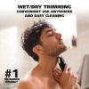 imageWahl Aqua Blade Rechargeable WetDry LithiumIon Deluxe Beard Trimmer for Men  Interchangeable Heads for Detailing Hair Mustache and Body Grooming  Model 9899100