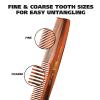 imageWahl Beard Mustache ampamp Hair Styling Comb for Mens Grooming  Handcrafted ampamp Hand Cut with Cellulose Acetate  Smooth Rounded Tapered Teeth  Model 3328