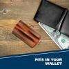 imageWahl Beard ampamp Mustache Wallet Comb for Mens Grooming  Handcrafted ampamp Hand Cut with Cellulose Acetate  Smooth Rounded Tapered Teeth  Model 3327Wallet