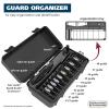 imageWahl Clipper Genuine SecureSNAP Attachment Guard Organization Kit with Hair Clipper Guards 14 Piece Elite Storage Kit Hair Clippers Grey 3291200Color Metal