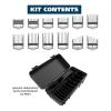 imageWahl Clipper Genuine SecureSNAP Attachment Guard Organization Kit with Hair Clipper Guards 14 Piece Elite Storage Kit Hair Clippers Grey 3291200Grey Metal