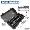 imageWahl Clipper Genuine SecureSNAP Attachment Guard Organization Kit with Hair Clipper Guards 14 Piece Elite Storage Kit Hair Clippers Grey 3291200Grey Metal