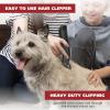 imageWahl Clipper Rechargeable Pet Clipper Kit with Rinseable Stainless Steel Precision Blades for Grooming at Home with Stainless Steel Detangling Comb and Scissors  Model 9179