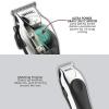 imageWahl Clipper USA Deluxe Corded Chrome Pro Complete Hair and Trimming Kit Includes Corded Clipper Cordless Battery Trimmer and Styling Shears for a Cut Every Time  Model 795245201M