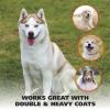 imageWahl Double Sided Dog Shedding Blade with Noslip Grip  Coarse and Fine Teeth for Long Short ampamp Double Coats  Model 858408