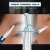 imageWahl DualTech BatteryPowered Hair Trimmer Face Trimmer for Women Double Sided Detail Trimmer Head Comfort Grip Body Facial Hair Remover for Women Model 3026635Blue