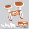 imageWahl Premium Patented Dual Level Sensitive Skin Pet Slicker  Ergonomic handle makes Deshedding Grooming and Brushing Comfortable for you and your Dog or Cat  858500OrangeWhite