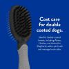 imageWahl Premium Pet Double Sided Pin Bristle Brush with Patented Stacked Pin Design for Dogs  Removes Loose Hair ampamp Stimulates the Skin while Creating a Soft Coat Shine  Model 858501Black and Gray