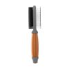 imageWahl Premium Pet Double Sided Pin Bristle Brush with Patented Stacked Pin Design for Dogs  Removes Loose Hair ampamp Stimulates the Skin while Creating a Soft Coat Shine  Model 858501Clear