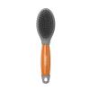 imageWahl Premium Pet Double Sided Pin Bristle Brush with Patented Stacked Pin Design for Dogs  Removes Loose Hair ampamp Stimulates the Skin while Creating a Soft Coat Shine  Model 858501Clear