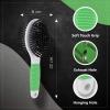 imageWahl Premium Pet Double Sided Pin Bristle Brush with Patented Stacked Pin Design for Dogs  Removes Loose Hair ampamp Stimulates the Skin while Creating a Soft Coat Shine  Model 858501Green