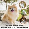 imageWahl Premium Pet Double Sided Pin Bristle Brush with Patented Stacked Pin Design for Dogs  Removes Loose Hair ampamp Stimulates the Skin while Creating a Soft Coat Shine  Model 858501Orange