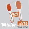 imageWahl Premium Pet Double Sided Pin Bristle Brush with Patented Stacked Pin Design for Dogs  Removes Loose Hair ampamp Stimulates the Skin while Creating a Soft Coat Shine  Model 858501Orange