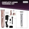imageWahl Pure Confidence Rechargeable Electric Razor Trimmer Shaver ampamp Groomer for Women with 3 Interchangeable Heads  Model 98652901VPink