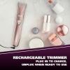 imageWahl Pure Confidence Rechargeable Electric Razor Trimmer Shaver ampamp Groomer for Women with 3 Interchangeable Heads  Model 98652901VPink