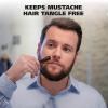 imageWahl Small Mustache Comb for Mens Grooming  Handcrafted ampamp Hand Cut with Cellulose Acetate  Smooth Rounded Tapered Teeth  Model 3323 Brown