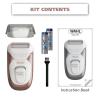 imageWahl Smooth Confidence Ladies Waterproof Cordless Battery Shaver for Legs Bikini Line and Armpits  Model 7067