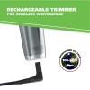 imageWahl Stainless Steel Lithium Ion 20 Slate Beard Trimmer for Men  Electric Shaver Nose Ear Trimmer Rechargeable All in One Mens Grooming Kit  Model 9864Stainless