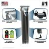 imageWahl Stainless Steel Lithium Ion 20 Slate Beard Trimmer for Men  Electric Shaver Nose Ear Trimmer Rechargeable All in One Mens Grooming Kit  Model 9864Slate