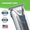 imageWahl Stainless Steel Lithium Ion 20 Slate Beard Trimmer for Men  Electric Shaver Nose Ear Trimmer Rechargeable All in One Mens Grooming Kit  Model 9864Stainless