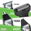 imageWahl Stainless Steel Lithium Ion 20 Slate Beard Trimmer for Men  Electric Shaver Nose Ear Trimmer Rechargeable All in One Mens Grooming Kit  Model 9864Slate