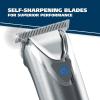 imageWahl Stainless Steel Lithium Ion 20 Slate Beard Trimmer for Men  Electric Shaver Nose Ear Trimmer Rechargeable All in One Mens Grooming Kit  Model 9864Stainless