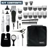 imageWahl USA Clipper Home Barber Kit Electric Corded Clipper and Battery Touch Up Trimmer ampamp Personal Groomer 30 Piece Kit for Haircutting at Home  Model 795243001P