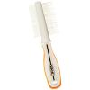imageWahl Premium Flea Hair Pick ampamp Finishing Comb with Ergonomic Grips for Dog Grooming Brushing Detangling and Flea Removal  Model 858503OrangeWhite