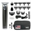 imageWahl Stainless Steel Lithium Ion 20 Slate Beard Trimmer for Men  Electric Shaver Nose Ear Trimmer Rechargeable All in One Mens Grooming Kit  Model 9864Slate