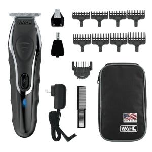 imageWahl Aqua Blade Rechargeable WetDry LithiumIon Deluxe Beard Trimmer for Men  Interchangeable Heads for Detailing Hair Mustache and Body Grooming  Model 9899100