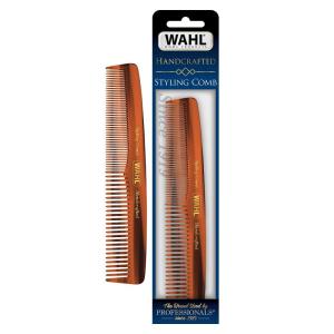 imageWahl Beard Mustache ampamp Hair Styling Comb for Mens Grooming  Handcrafted ampamp Hand Cut with Cellulose Acetate  Smooth Rounded Tapered Teeth  Model 3328