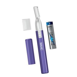 imageWahl Clean ampamp Confident Female Battery Pen Trimmer with Rinseable Blades for Eyebrows Facial Hair ampamp Light Grooming Hygienic Grooming ampamp Easy Cleaning with Battery Included  Model 5640100