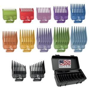 imageWahl Clipper Genuine SecureSNAP Attachment Guard Organization Kit with Hair Clipper Guards 14 Piece Elite Storage Kit Hair Clippers Grey 3291200Color