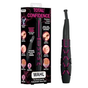 imageWahl DualTech BatteryPowered Hair Trimmer Face Trimmer for Women Double Sided Detail Trimmer Head Comfort Grip Body Facial Hair Remover for Women Model 3026635Pink