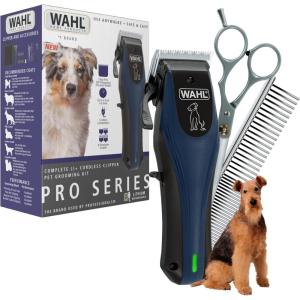 imageWahl Power Pro Lithium Ion Rechargeable Cordless Dog Grooming Kit  Heavy Duty Cordless Electric Dog Clippers for Grooming The Thickest Coats  Model 3024675