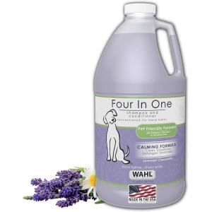 imageWahl USA 4in1 Calming Pet Shampoo for Dogs  Cleans Conditions Detangles ampamp Moisturizes with Lavender Chamomile  Pet Friendly Formula  24 Oz  Model 820000A64 Ounce