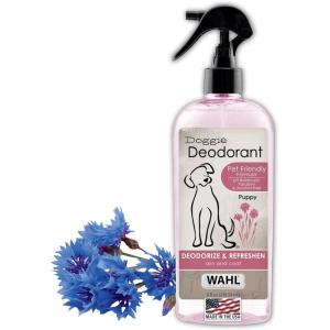 imageWahl USA Cornflower Aloe Pet Deodorant Spray for All Dogs ampamp Cats  Clean Fresh Smell Refreshes ampamp Deodorizes  8 oz  Model 820009A