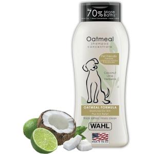 imageWahl USA Dry Skin ampamp Itch Relief Pet Shampoo for Dogs  Oatmeal Formula with Coconut Lime Verbena  64 Oz  Model 821004050Tan