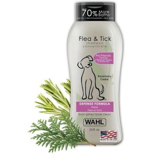 imageWahl USA Flea ampamp Tick Repelling Dog Shampoo  Defense Formula with Rosemary ampamp Cedar  24 Oz  820007AFlea and Tick