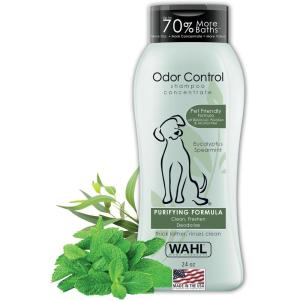 imageWahl USA Odor Control Shampoo for Dogs ampamp Pets  Eucalyptus ampamp Spearmint Animal Deodorizer for Cleaning ampamp Freshening  24 Oz  Model 820003A
