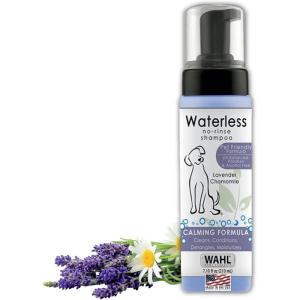 imageWahl USA Pet Friendly Waterless No Rinse Shampoo for Animals  Lavender ampamp Chamomile for Cleaning Conditioning Detangling ampamp Moisturizing Dogs ampamp Cats  71 Oz  Model 820014A