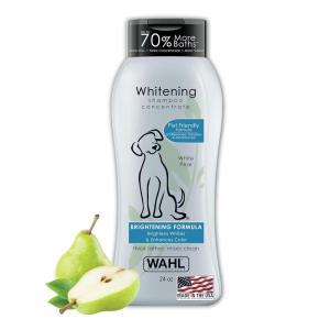 imageWahl USA Whitening Shampoo White Pear scent for Pets  Whitening ampamp Animal Odor Control with Silky Smooth Results for Grooming Dirty Dogs  24 oz  Model 820001AColor Bright
