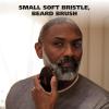 imageWahl Small Travel Beard Brush with 100 Boar Bristles with Firm Natural Hair for Grooming ampamp Styling  Wood Handle for Beards Mustaches Skin ampamp Hair Care  Model 3346Blue