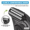 imageWahl Compact Rechargeable Lithium Ion Shaver Kit with Hygienic Rinseable Foils ampamp Cutter Bar with Dual Flexible Foils That Move with The Contours of Your Face  7065