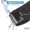 imageWahl Compact Rechargeable Lithium Ion Shaver Kit with Hygienic Rinseable Foils ampamp Cutter Bar with Dual Flexible Foils That Move with The Contours of Your Face  7065