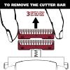 imageWahl Groomsman Shaver Replacement Cutters and Head for 7063 Series Black  Model 7046