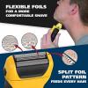 imageWahl Waterproof Rechargeable Electric Shaver with Precision Trimmer for Mens Beard Shaving and Grooming Long Run Time and Quick Charge  Model 7061100Yellow  Black
